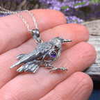Rona Raven Necklace in Sterling Silver Pendant La Vie Bien Rona Raven Necklace in Sterling Silver