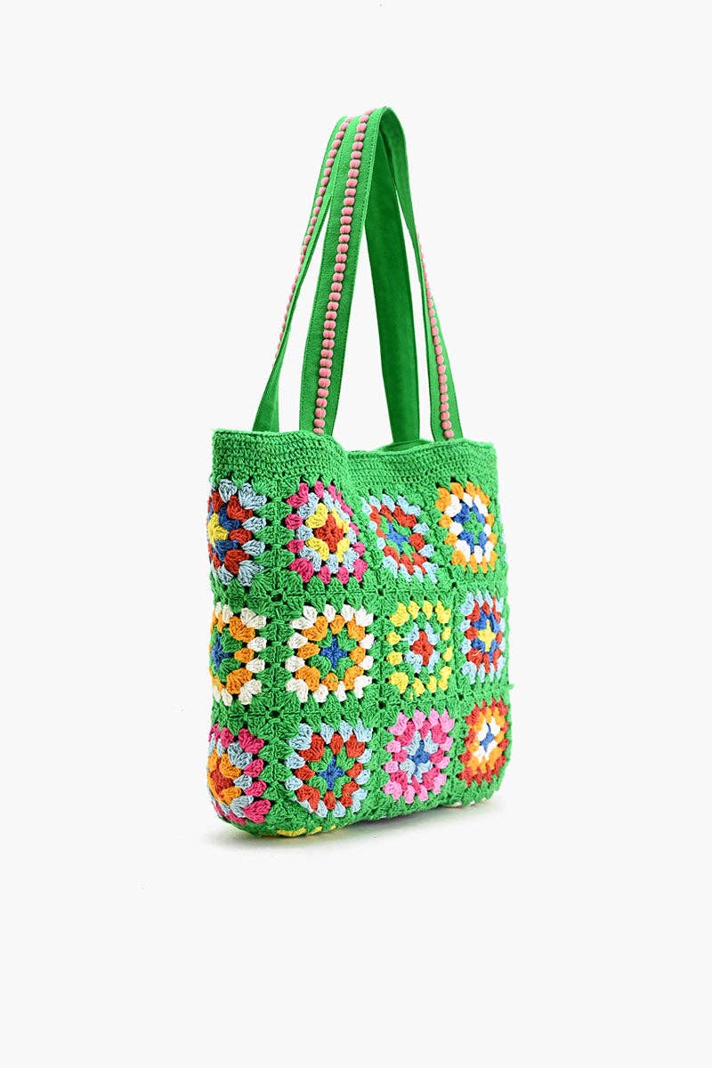Rooted Radiance Crochet Tote - Sustainable Fashion Accessories La Vie Bien Rooted Radiance Crochet Tote - Sustainable Fashion