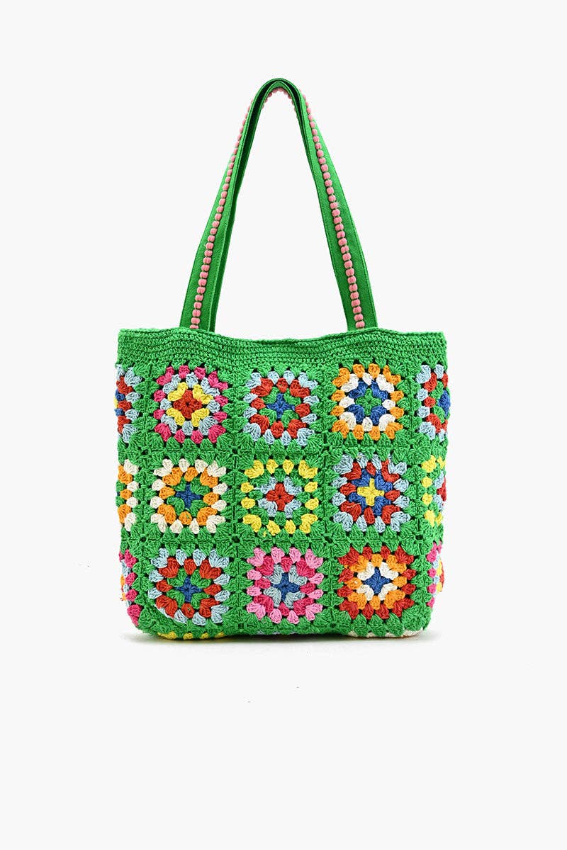 Rooted Radiance Crochet Tote - Sustainable Fashion Accessories La Vie Bien Rooted Radiance Crochet Tote - Sustainable Fashion