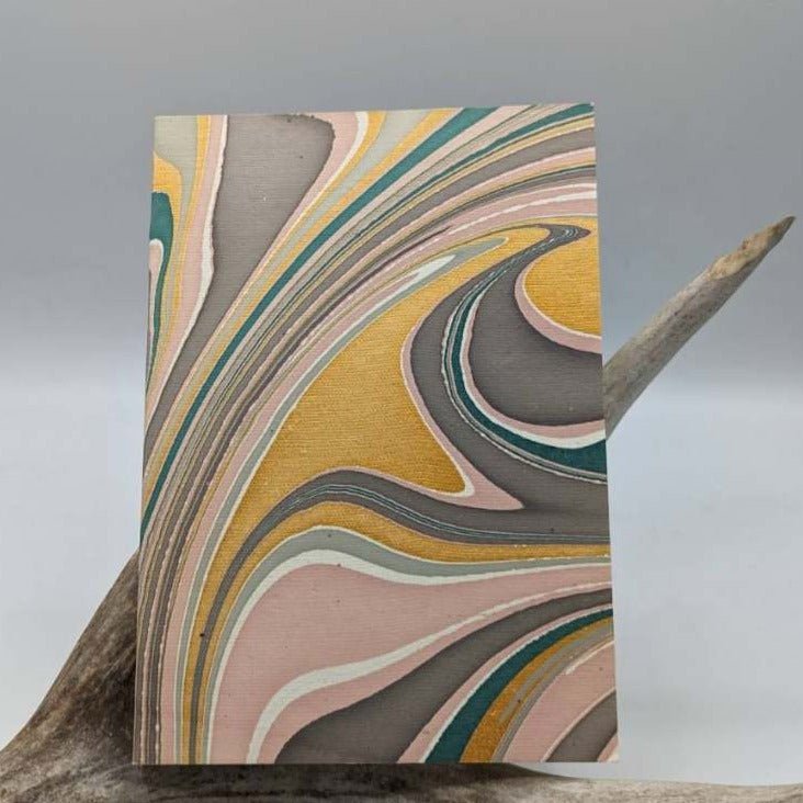 Rose Gold Marbled Paper Journal