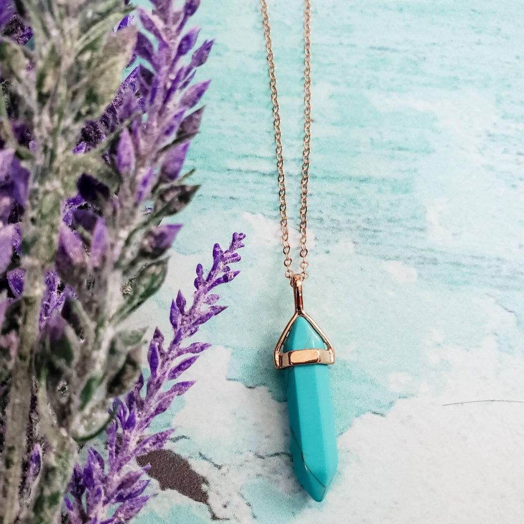 Rose Gold Spike Layering Necklace Crystal Necklaces La Vie Bien Rose Gold Spike Layering Necklace