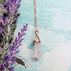 Rose Gold Spike Layering Necklace Crystal Necklaces La Vie Bien Rose Gold Spike Layering Necklace