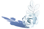 Vibhsa White Rose Set of 4 Napkin Rings