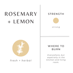 Rosemary + Lemon - Signature Candle by Slow North