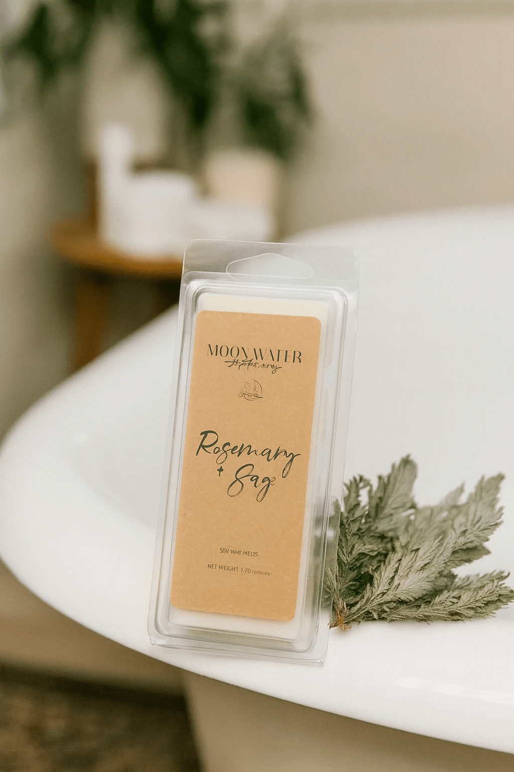 Rosemary + Sage - WAX MELT - by Moon Water Apothecary!