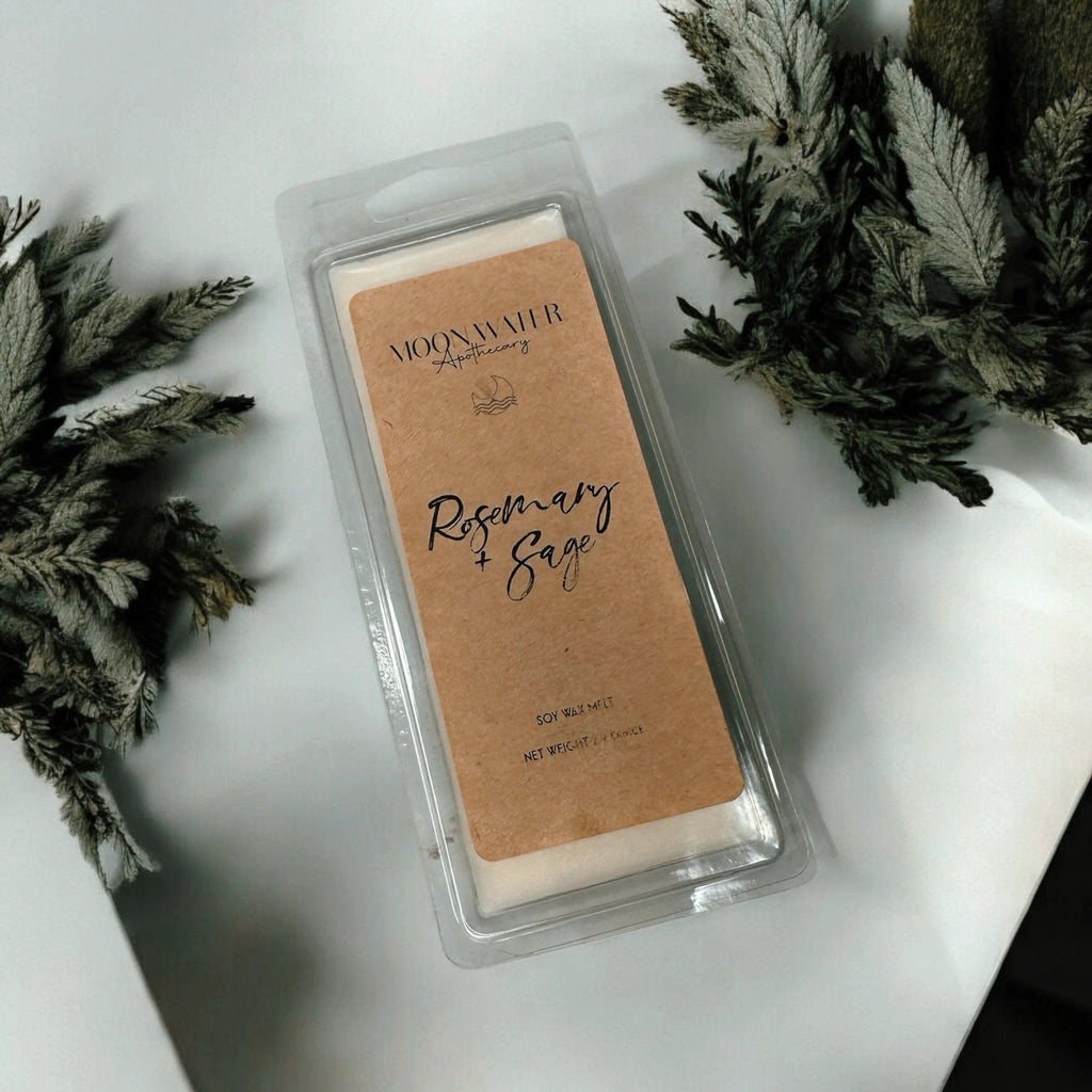 Rosemary + Sage - WAX MELT - by Moon Water Apothecary!
