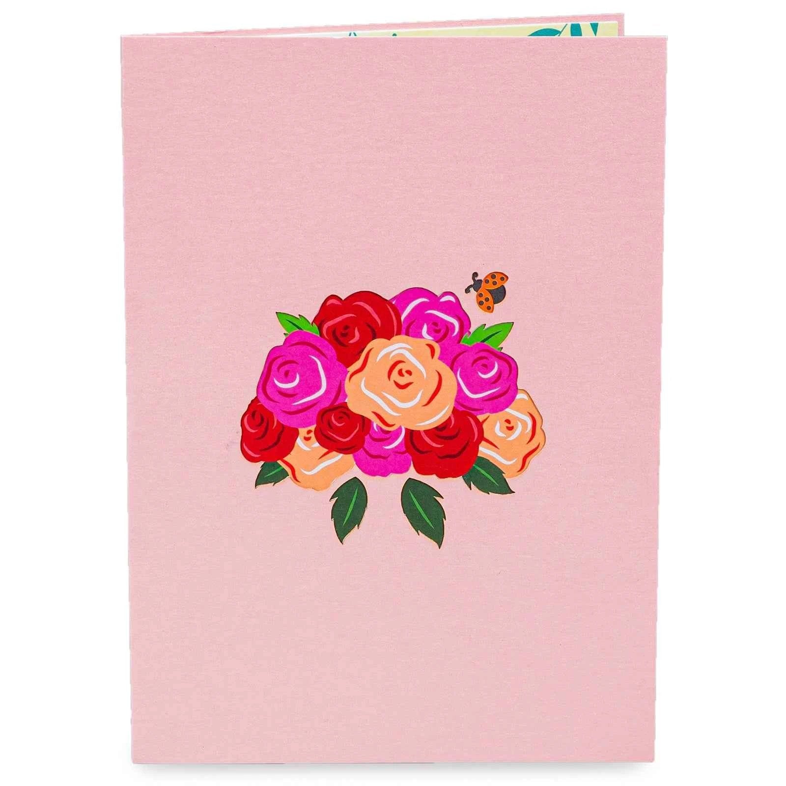 Roses Basket Pop Up Card by Paper Love