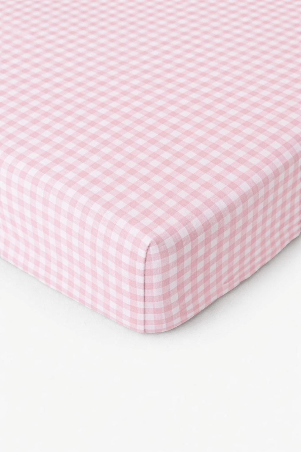 Rosey Pink Gingham Crib Sheet La Vie Bien Rosey Pink Gingham Crib Sheet