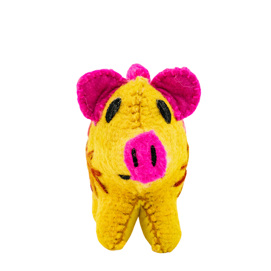Rosie the Pig: Repurposed Wool Boho Decor - Mexico Decor La Vie Bien Rosie the Pig: Repurposed Wool Boho Decor - Mexico