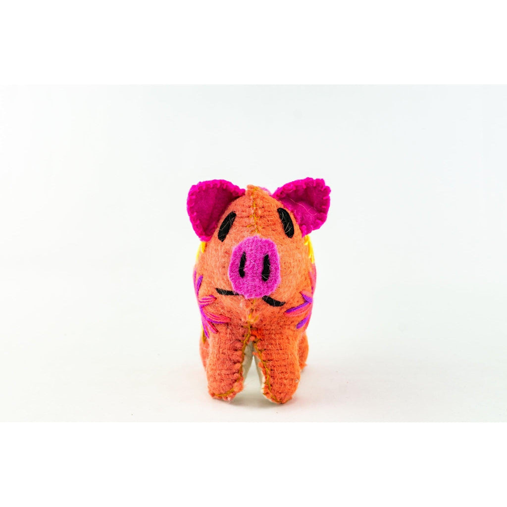 Rosie the Pig: Repurposed Wool Boho Decor - Mexico Decor La Vie Bien Rosie the Pig: Repurposed Wool Boho Decor - Mexico