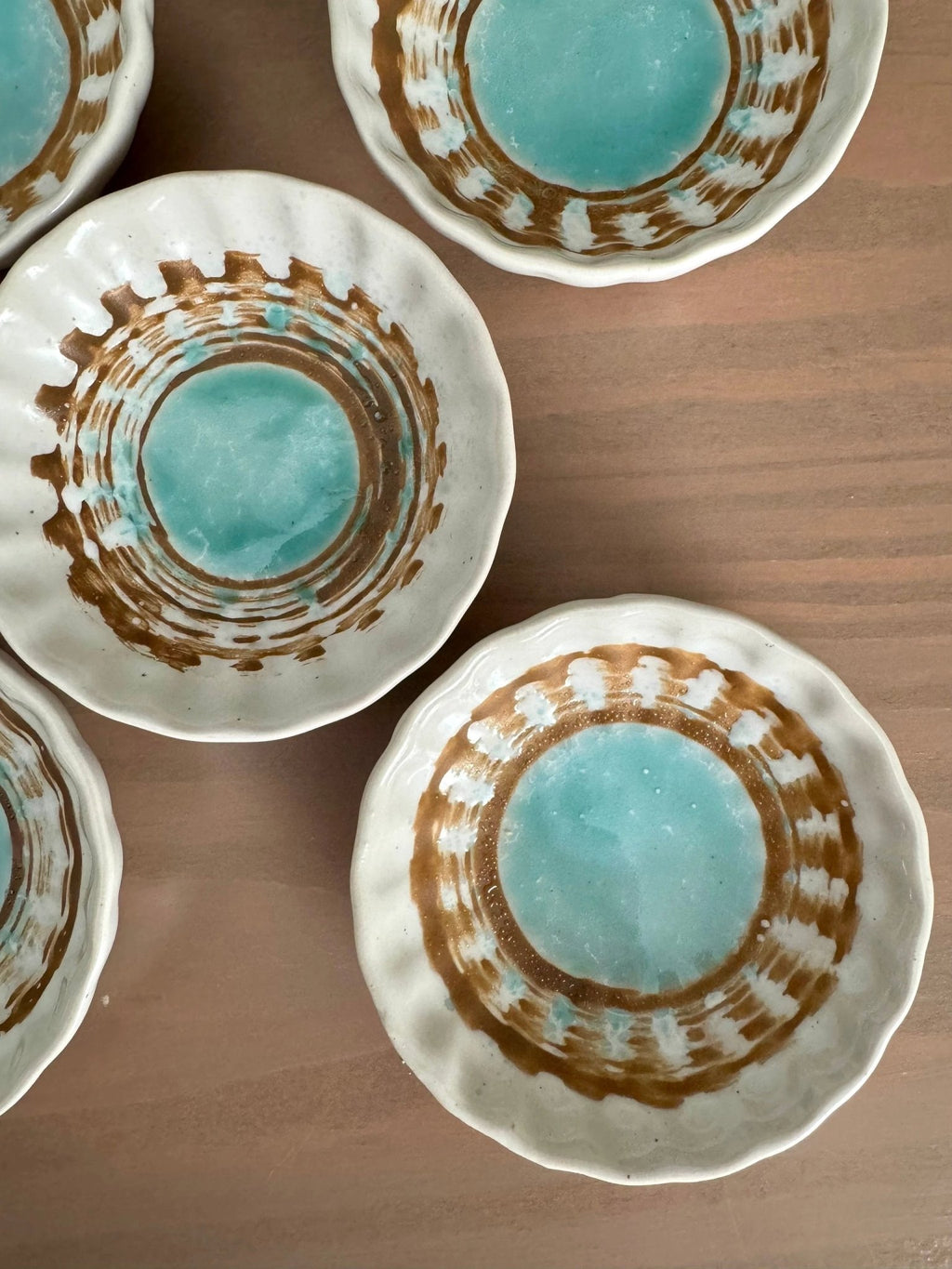 Round Ceramic Catch All Jewelry / Trinket Dish by Bespattered Facade