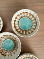 Round Ceramic Catch All Jewelry / Trinket Dish by Bespattered Facade