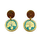 Round Earrings Brass earring La Vie Bien Round Earrings