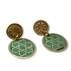 Round Earrings Brass earring La Vie Bien Round Earrings
