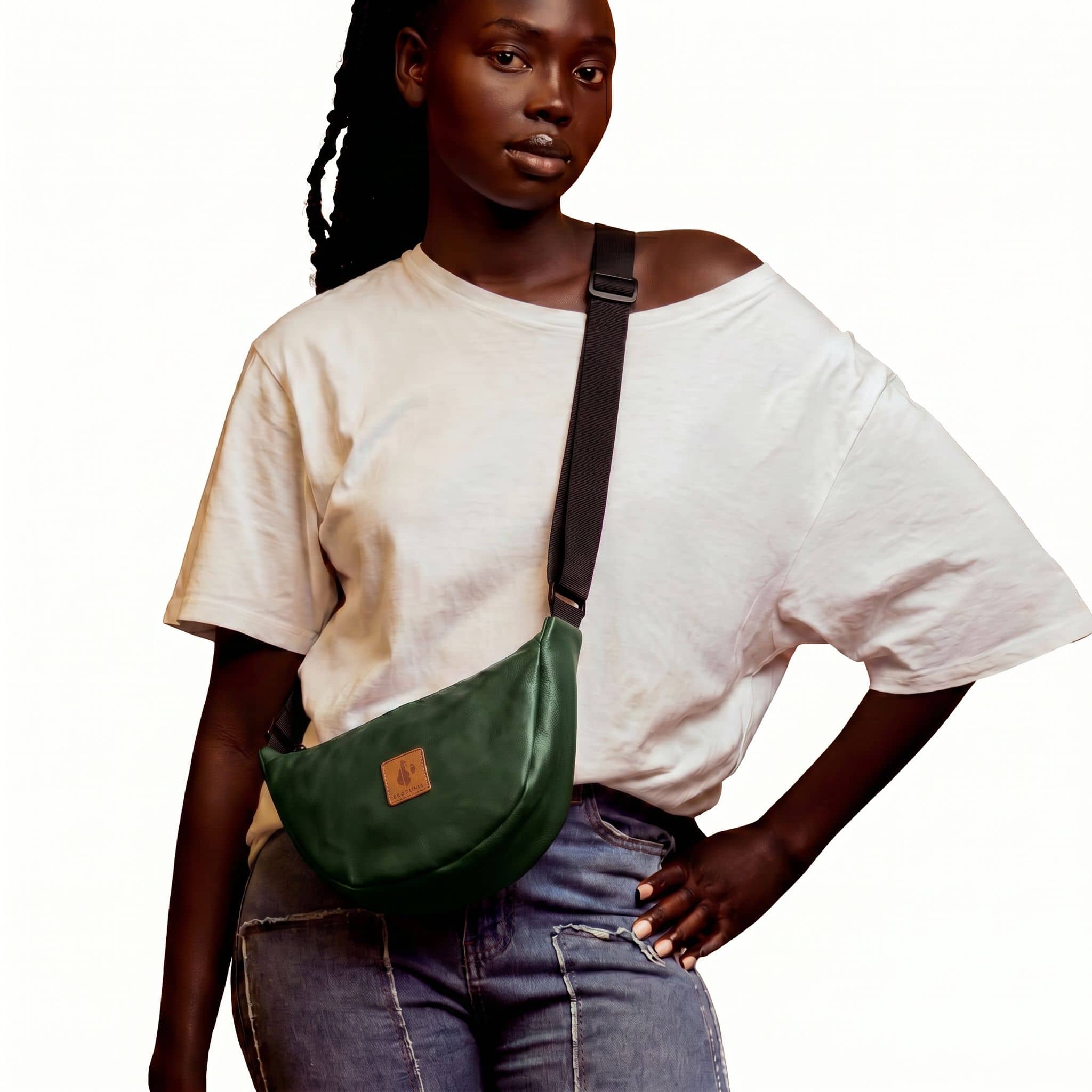 Round Mini Vegan Leather Shoulder Bag - Vegan Leather Purse Shoulder Bags La Vie Bien Round Mini Vegan Leather Shoulder Bag - Vegan Leather Purse