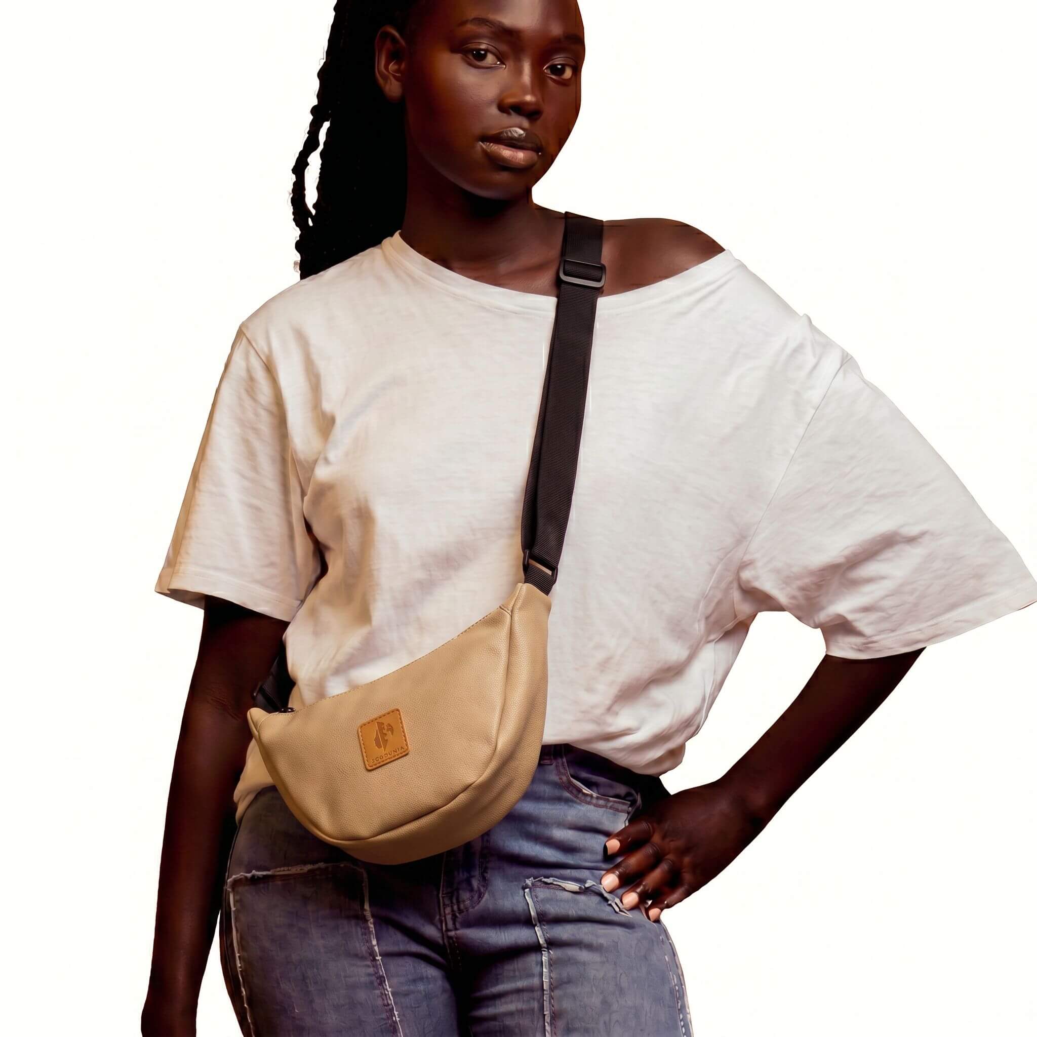 Round Mini Vegan Leather Shoulder Bag - Vegan Leather Purse Shoulder Bags La Vie Bien Round Mini Vegan Leather Shoulder Bag - Vegan Leather Purse