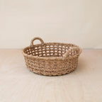 Round Open Weave Basket - Wicker Basket | LIKHÂ by LIKHÂ