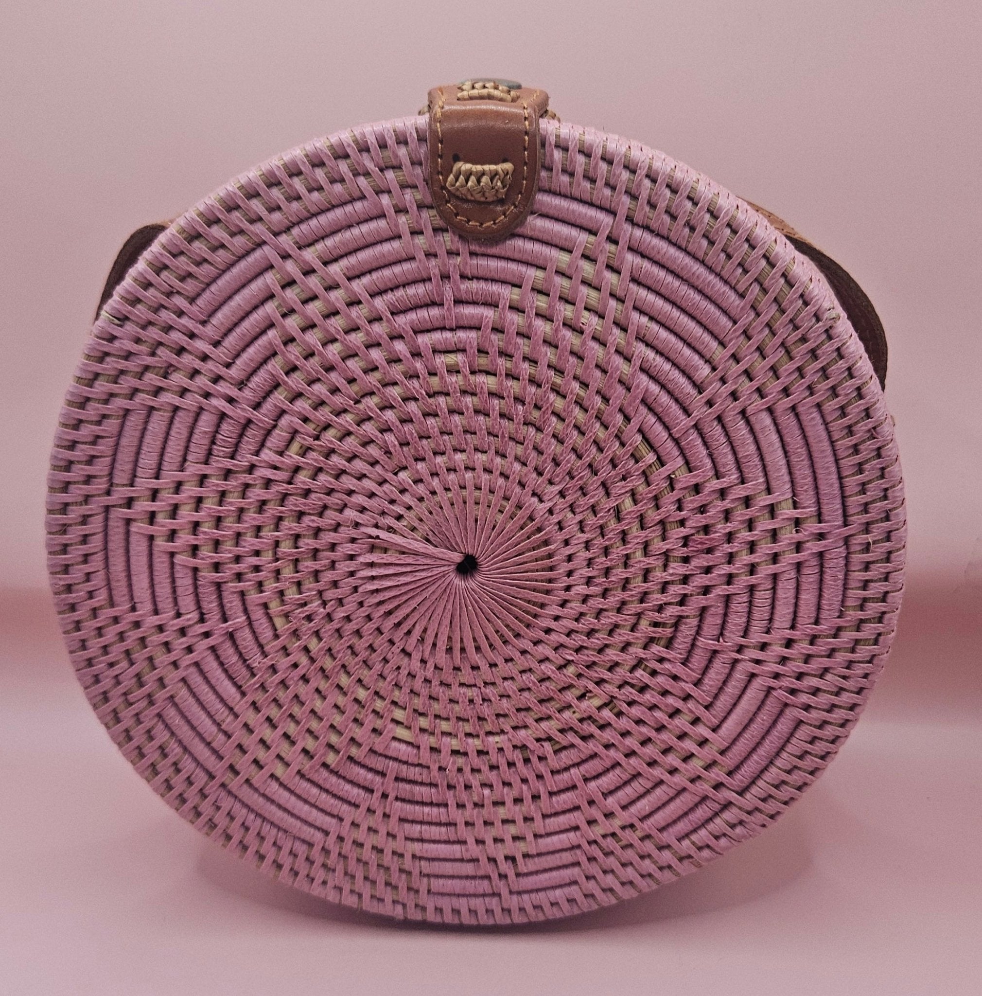Round Rattan Crossbody Bags – 4 Styles Available Purses & Bags La Vie Bien Round Rattan Crossbody Bags – 4 Styles Available