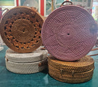 Round Rattan Crossbody Bags – 4 Styles Available Purses & Bags La Vie Bien Round Rattan Crossbody Bags – 4 Styles Available