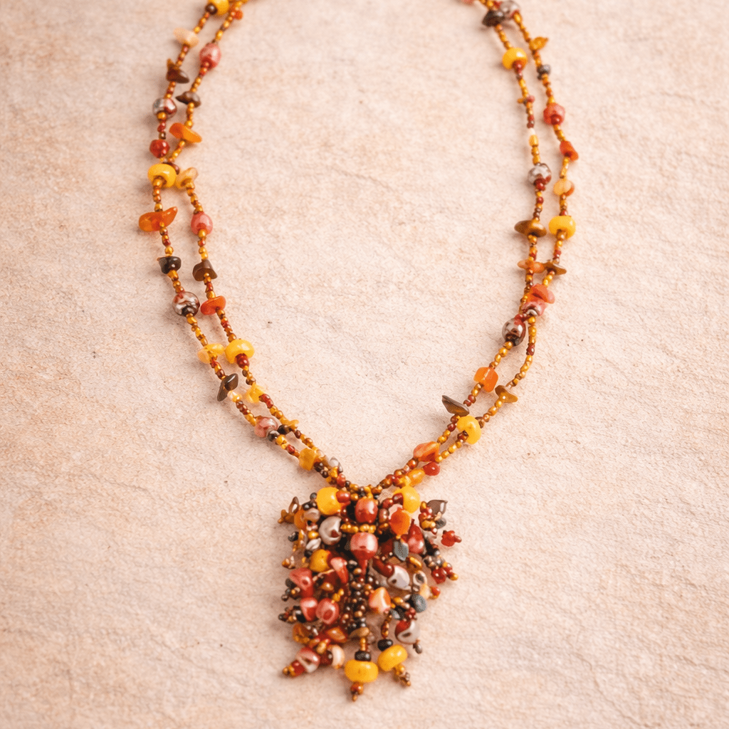 Roxana Beaded Necklace - Guatemala Jewelry La Vie Bien Roxana Beaded Necklace - Guatemala