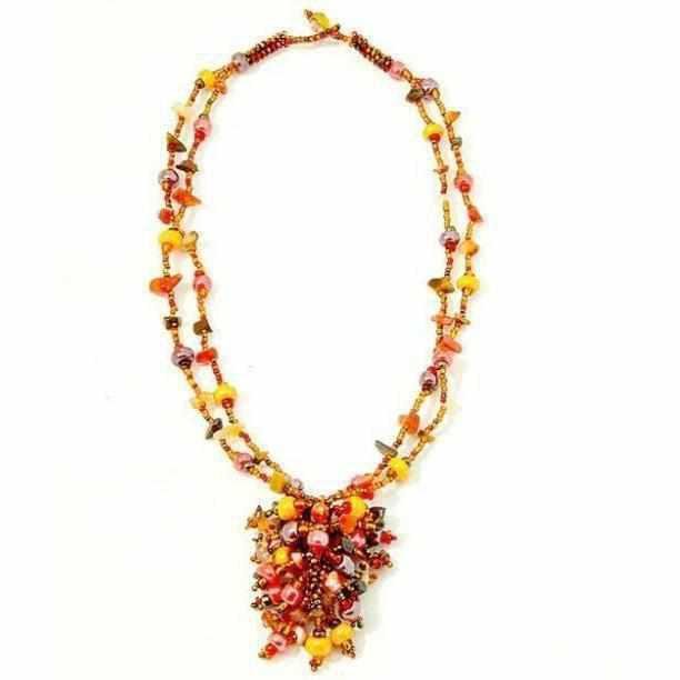 Roxana Beaded Necklace - Guatemala Jewelry La Vie Bien Roxana Beaded Necklace - Guatemala