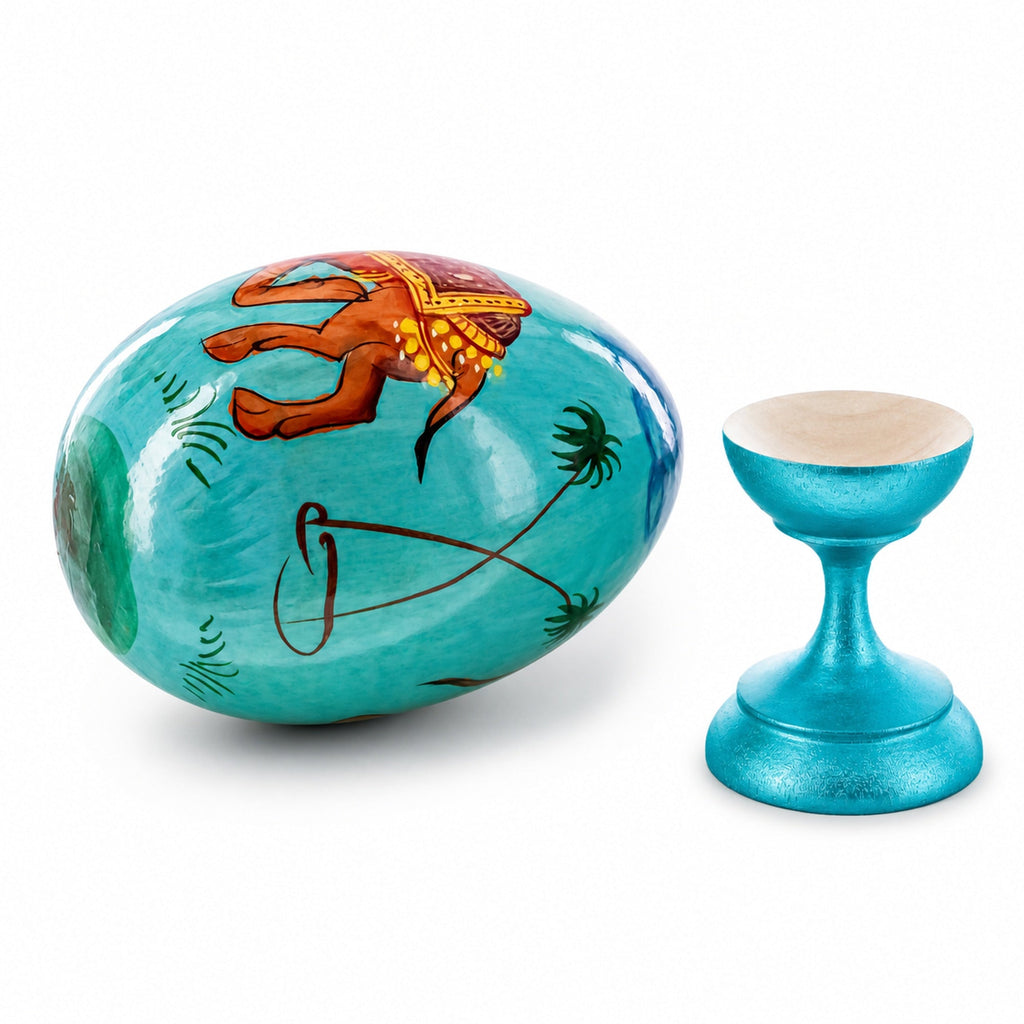 Royal Camel Wooden Easter Egg Easter Eggs > Wooden > Animals La Vie Bien Royal Camel Wooden Easter Egg