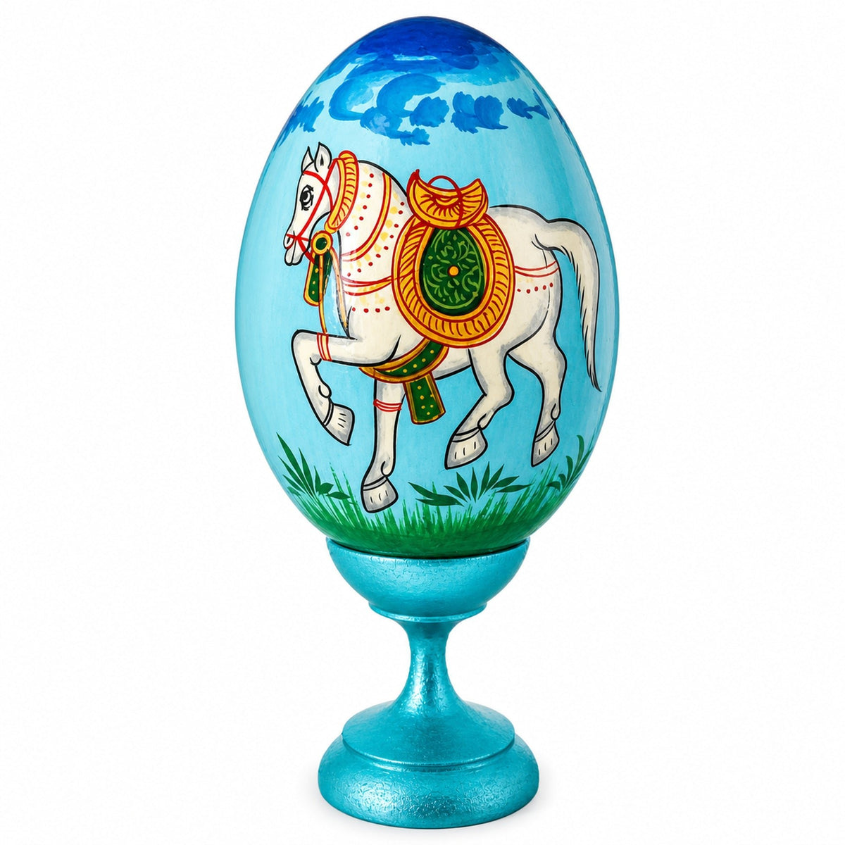 Royal Horse Wooden Easter Egg Easter Eggs > Wooden > Animals La Vie Bien Royal Horse Wooden Easter Egg
