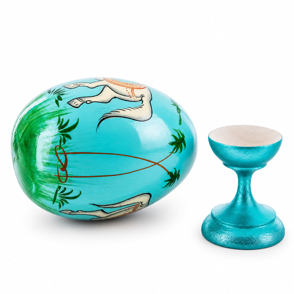 Royal Horse Wooden Easter Egg Easter Eggs > Wooden > Animals La Vie Bien Royal Horse Wooden Easter Egg