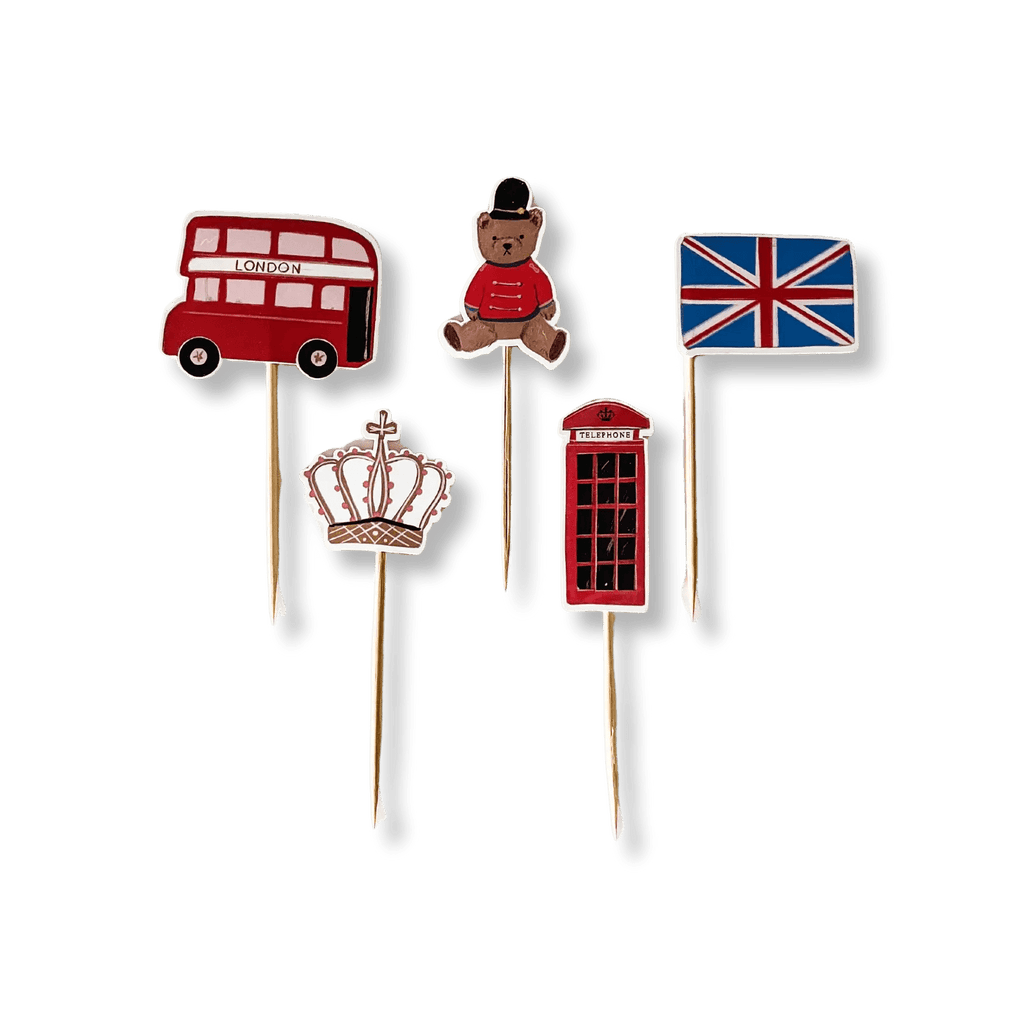 Royal London Cupcake Toppers (10pcs) Cupcake Toppers La Vie Bien Royal London Cupcake Toppers (10pcs)