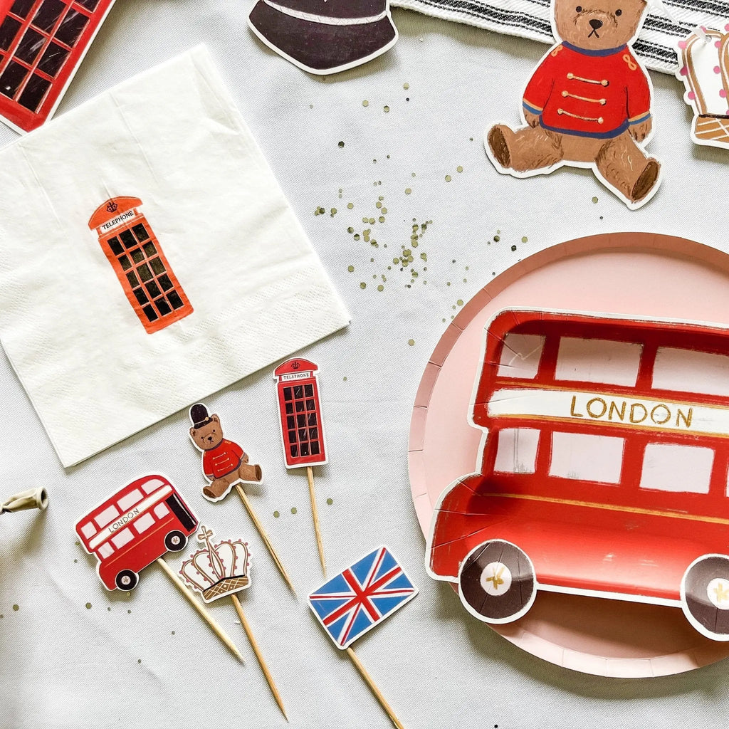 Royal London Cupcake Toppers (10pcs) Cupcake Toppers La Vie Bien Royal London Cupcake Toppers (10pcs)