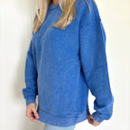 Royal Oversized Corded Crew Apparel La Vie Bien Royal Oversized Corded Crew