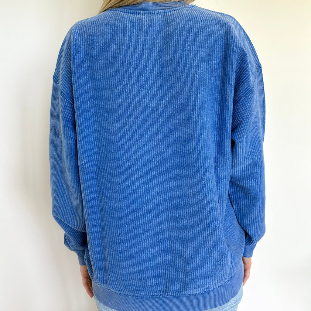 Royal Oversized Corded Crew Apparel La Vie Bien Royal Oversized Corded Crew