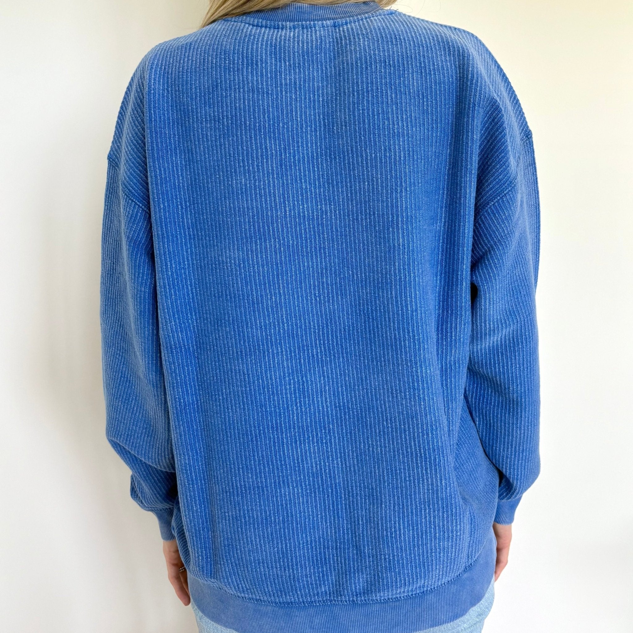 Royal Oversized Corded Crew Apparel La Vie Bien Royal Oversized Corded Crew
