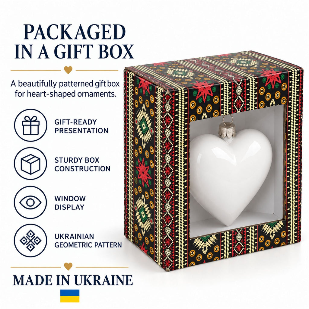 Gilded Baroque Gem Heart Glass Ornament