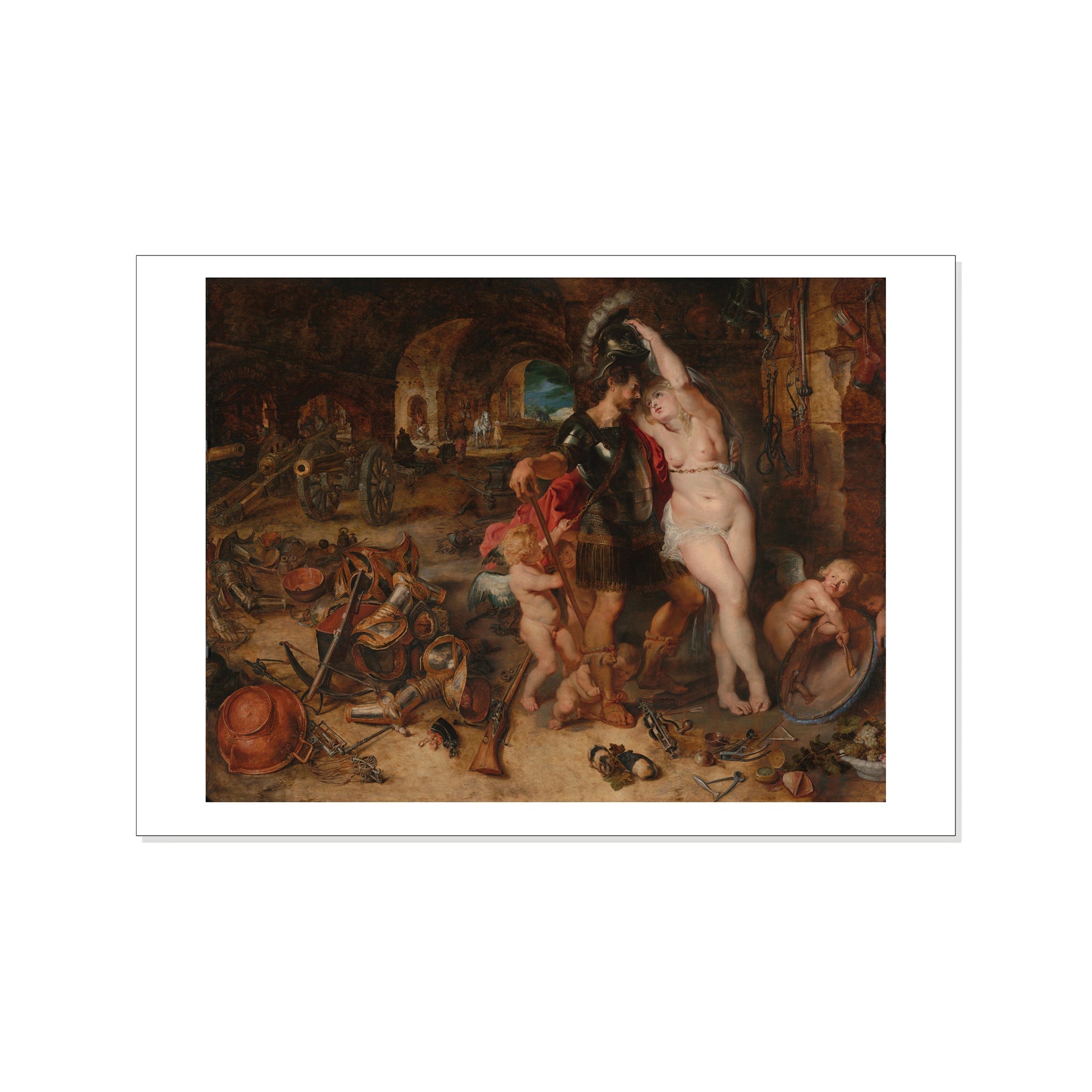 Rubens - The Return from War: Mars Disarmed by Venus - Postcard STATIONERY La Vie Bien Rubens - The Return from War: Mars Disarmed by Venus - Postcard