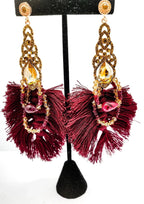 Ruby and Amber Swarovski Crystals
