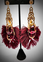 Ruby and Amber Swarovski Crystals