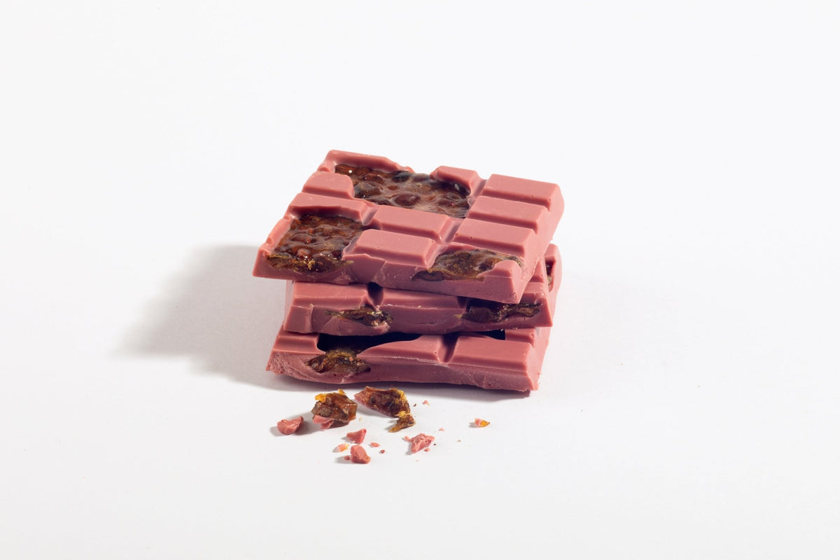 Ruby Garnet Chocolate Cocoa Nib Brittle Bar Bars La Vie Bien Ruby Garnet Chocolate Cocoa Nib Brittle Bar