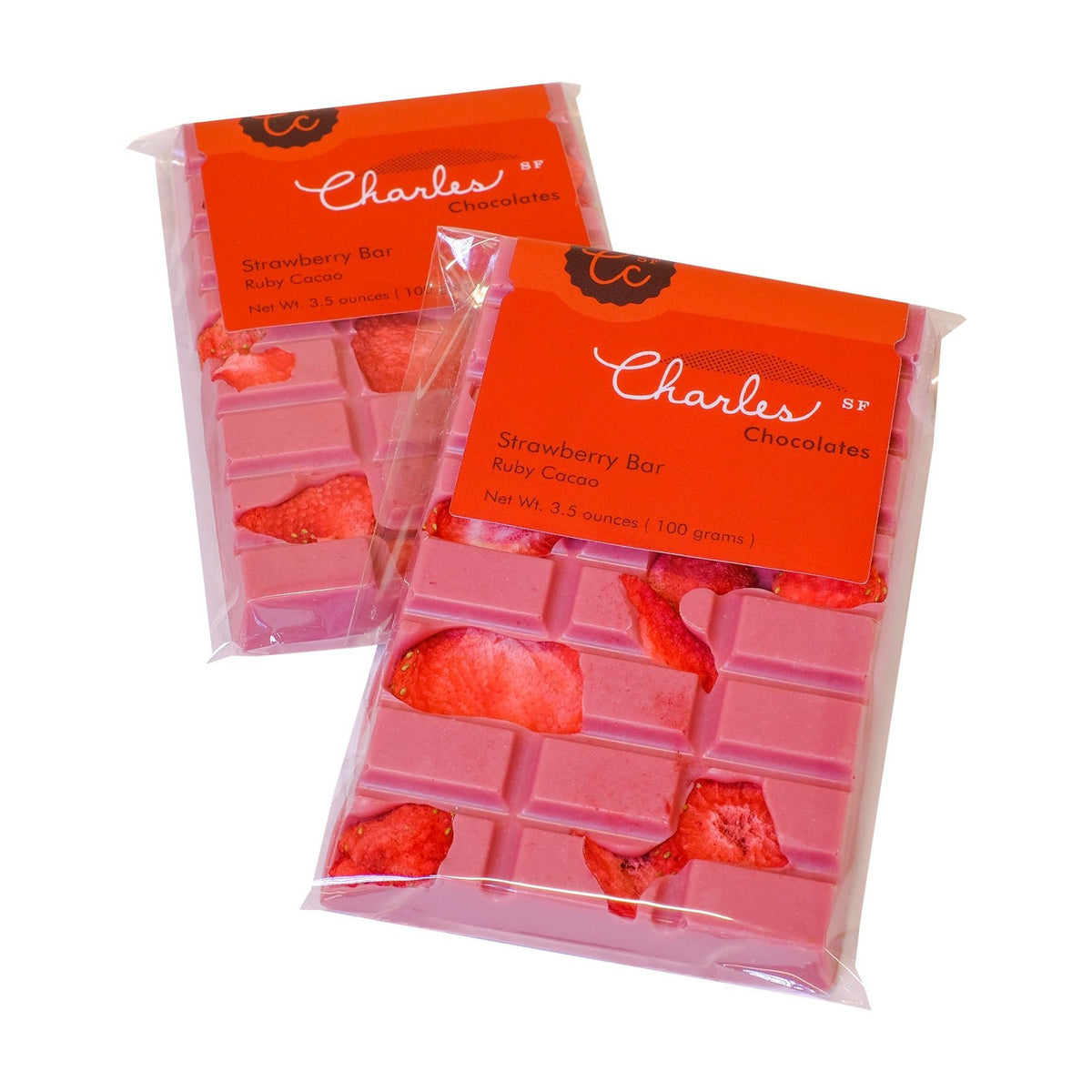 Ruby Garnet Chocolate Strawberry Bar Bars La Vie Bien Ruby Garnet Chocolate Strawberry Bar