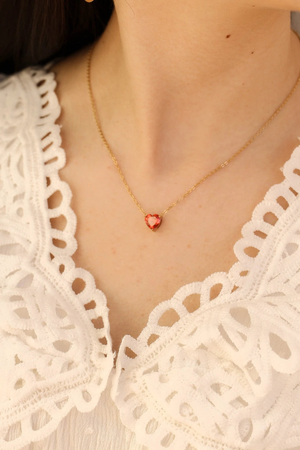 Ruby Necklace by Rose & Clay