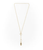 Ruchi Evil Eye Charm Dainty Drop Lariat Necklace HME stock line La Vie Bien Ruchi Evil Eye Charm Dainty Drop Lariat Necklace