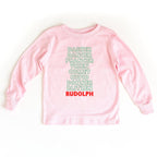 Rudolf Reindeer list Toddler and Youth Christmas shirt by Benny and Ray Apparel