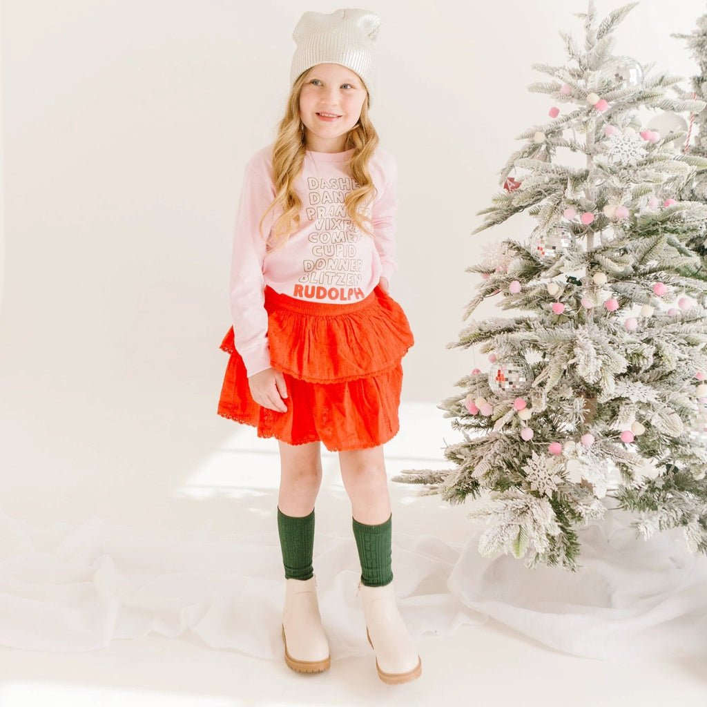 Rudolf Reindeer list Toddler and Youth Christmas shirt by Benny and Ray Apparel