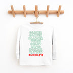 Rudolf Reindeer list Toddler and Youth Christmas shirt by Benny and Ray Apparel