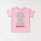 Rudolf Reindeer list Toddler and Youth Christmas shirt by Benny and Ray Apparel