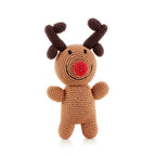 Rudolph Rattle - Two Sizes Rattles La Vie Bien Rudolph Rattle - Two Sizes