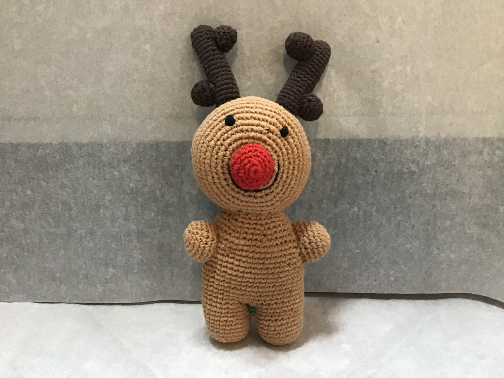 Rudolph Rattle - Two Sizes Rattles La Vie Bien Rudolph Rattle - Two Sizes
