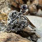 Rue Italian Cimaruta Ring in Sterling Silver Ring La Vie Bien Rue Italian Cimaruta Ring in Sterling Silver