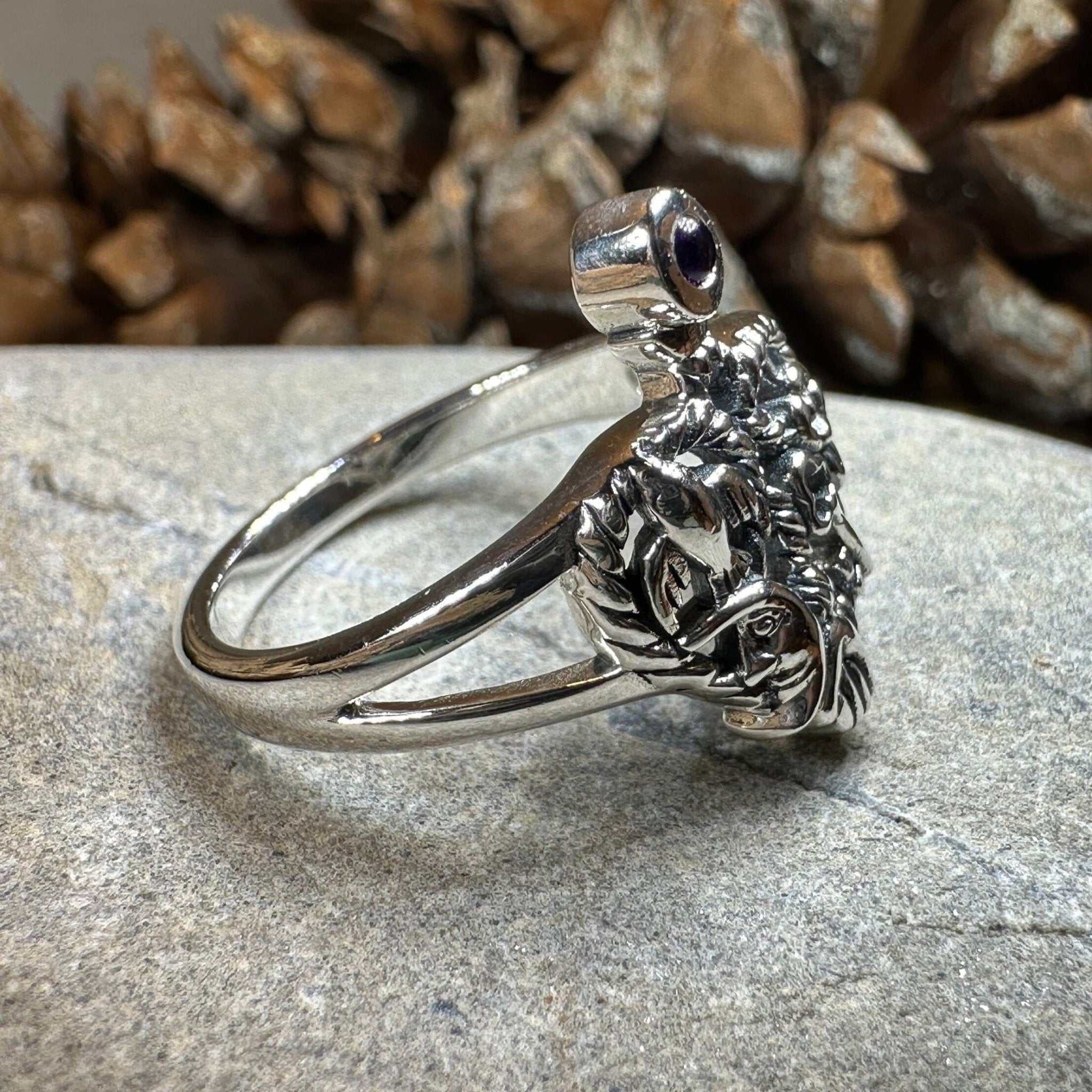 Rue Italian Cimaruta Ring in Sterling Silver Ring La Vie Bien Rue Italian Cimaruta Ring in Sterling Silver