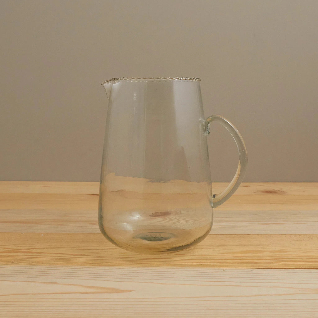 Ruffle Glass Pitcher by White Cliff Studio